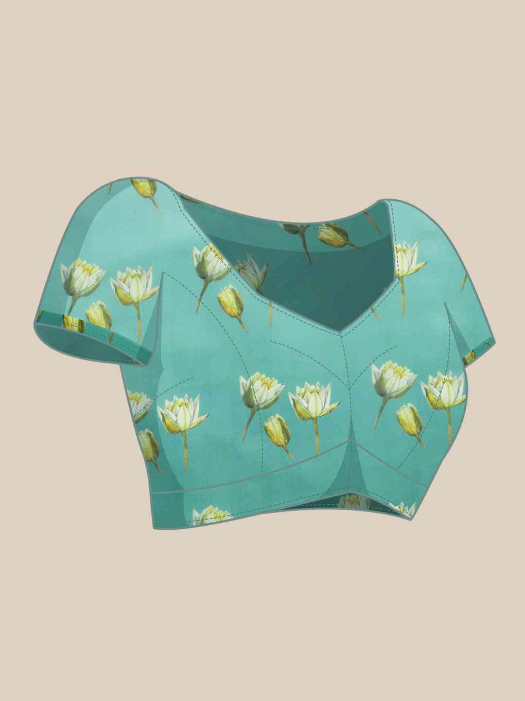 Vastranand Exclusive Celebrity Floral Printed Silk Saree