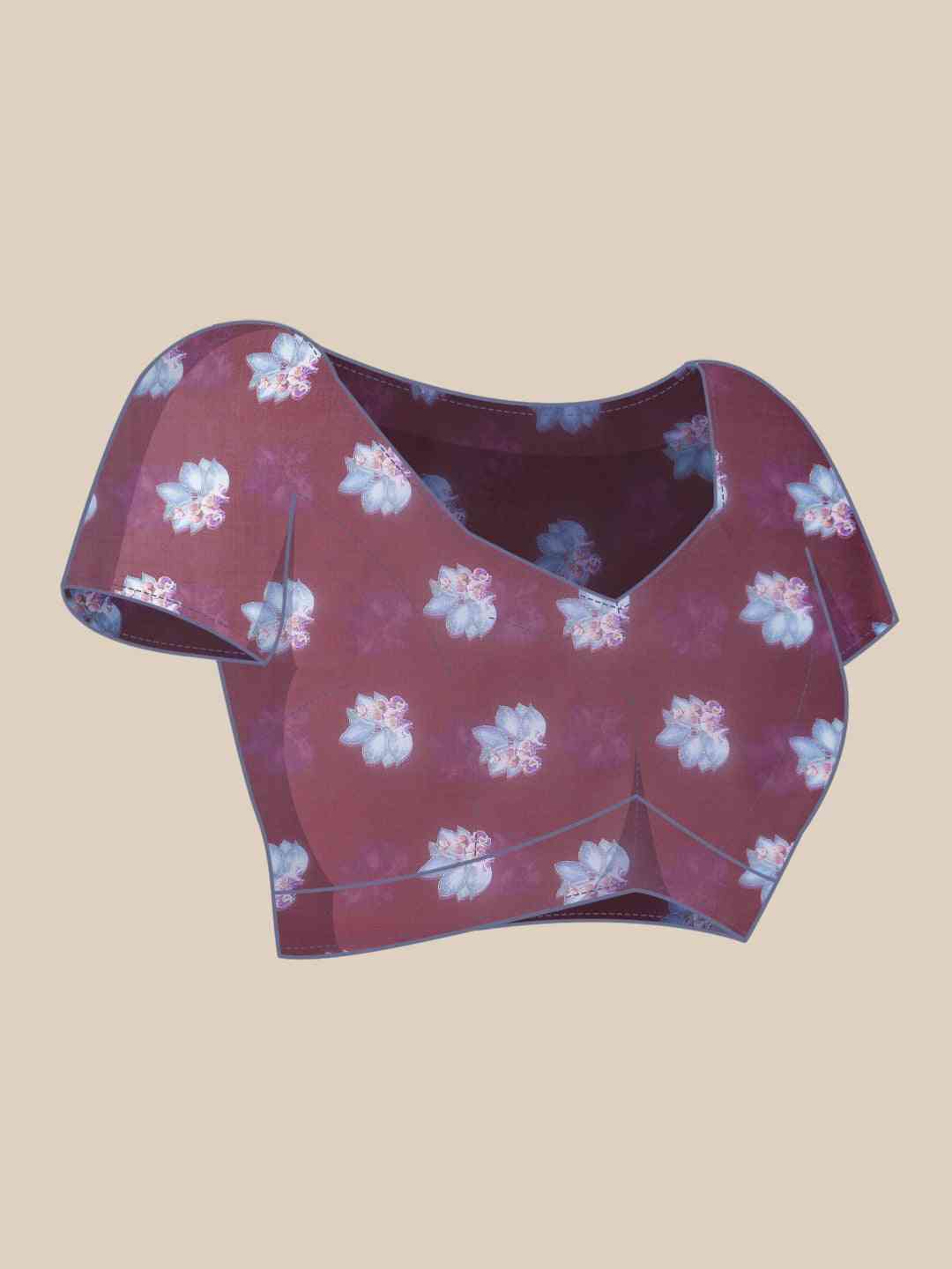 Vastranand Exclusive Celebrity Floral Printed Silk Saree