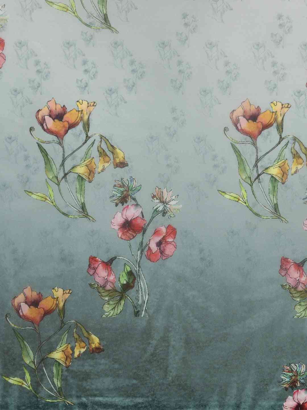 At Vastranand Celebrity Floral Silk Saree With Resham Tassel