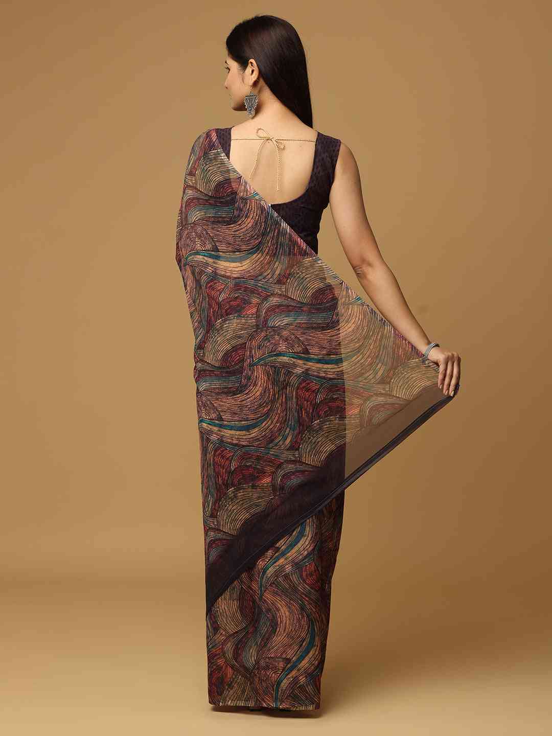 Ombre Soft Georgette Digital Print Party Wear Saree