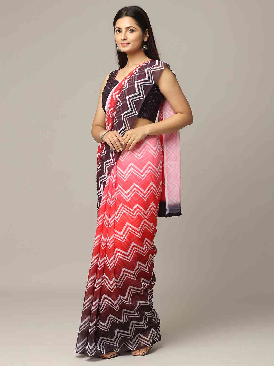 Ombre Soft Georgette Digital Print Party Wear Saree
