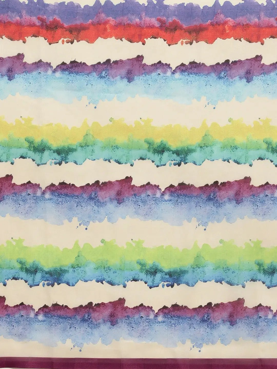 At Vastranand Pure Silk Resham Tassel And Striped Work Saree