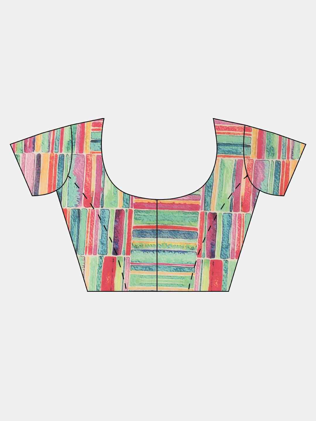 At Vastranand Pure Silk Resham Tassel And Striped Work Saree