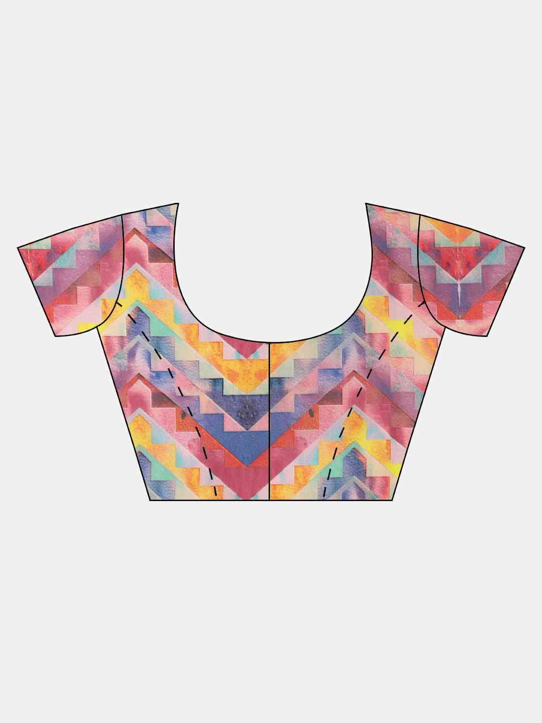 Exclusive Pure Silk Resham Tassel Saree With Striped Work