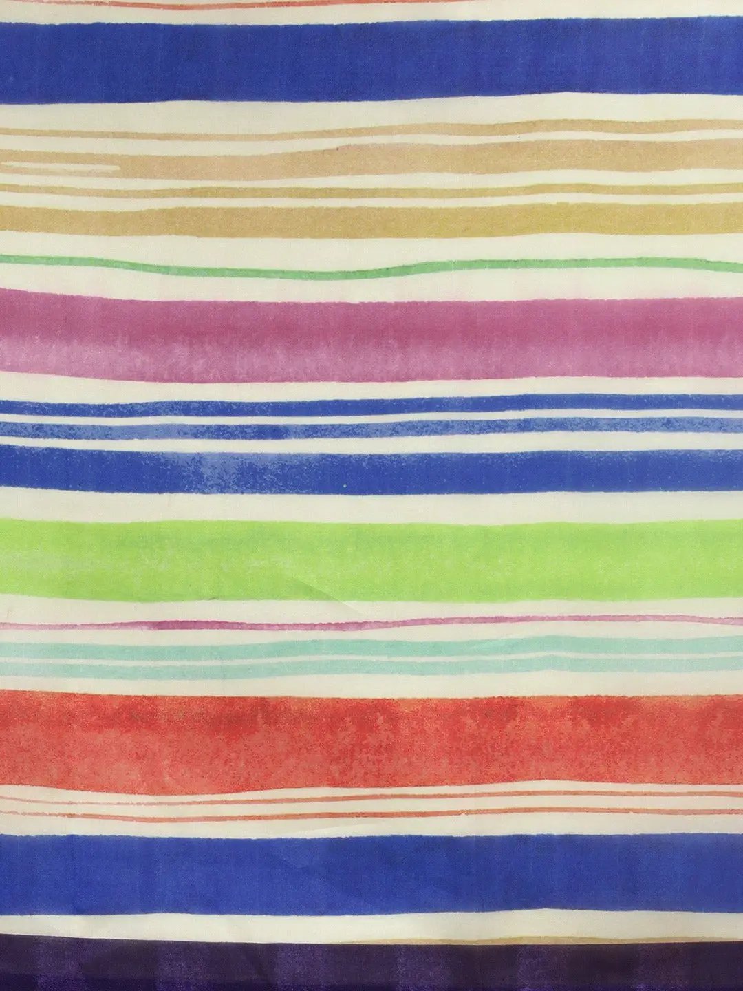 Buy At Vastranand Pure Silk Striped Saree With Resham Tassel