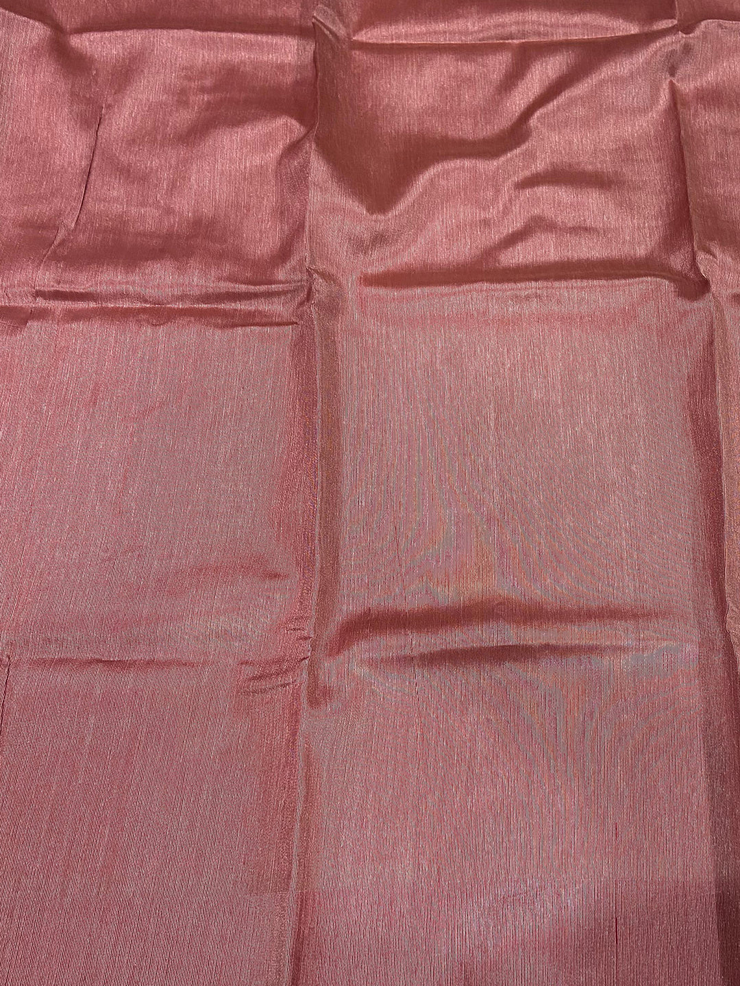 Red Floral Tussar Silk Saree