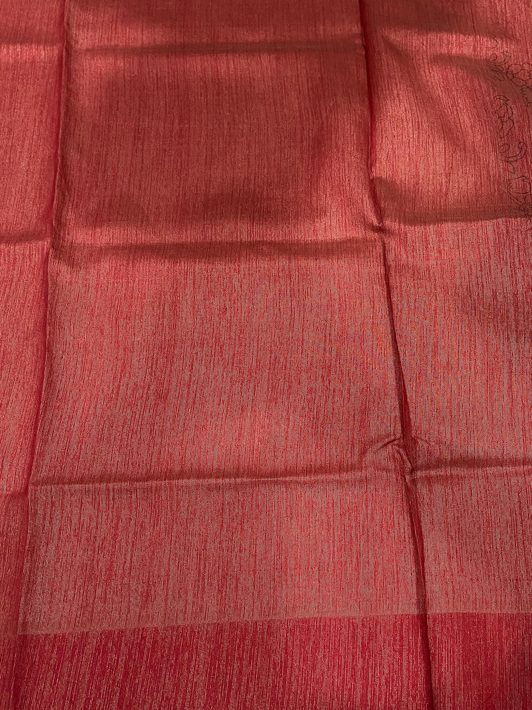 Cream Floral Tussar Silk Saree