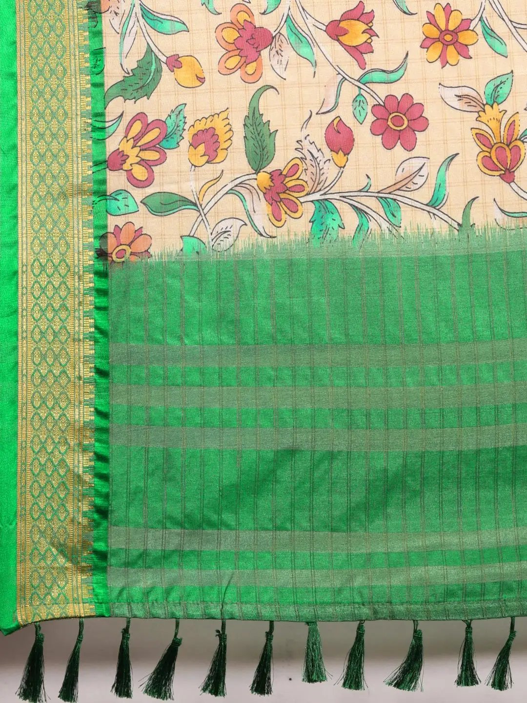 Latest Kalamkari Digital Print Uppada Silk Saree