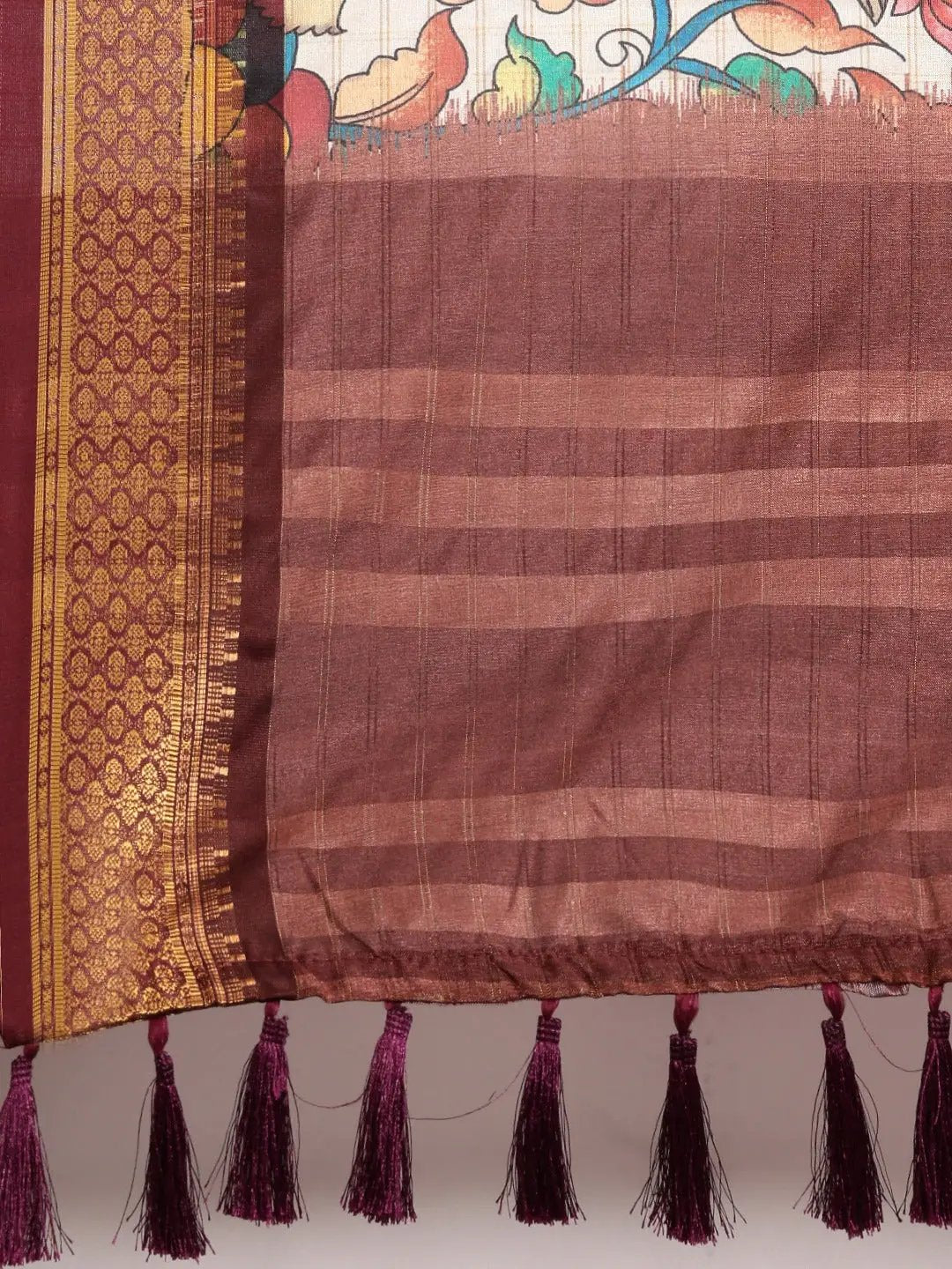 Latest Kalamkari Digital Print Uppada Silk Saree