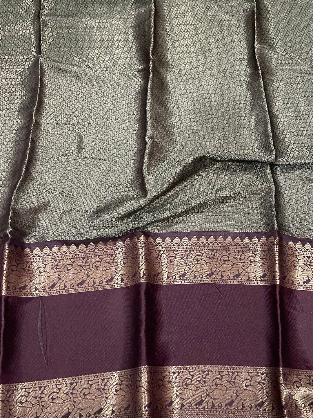 Rama Banarasi Pichwai Print Saree