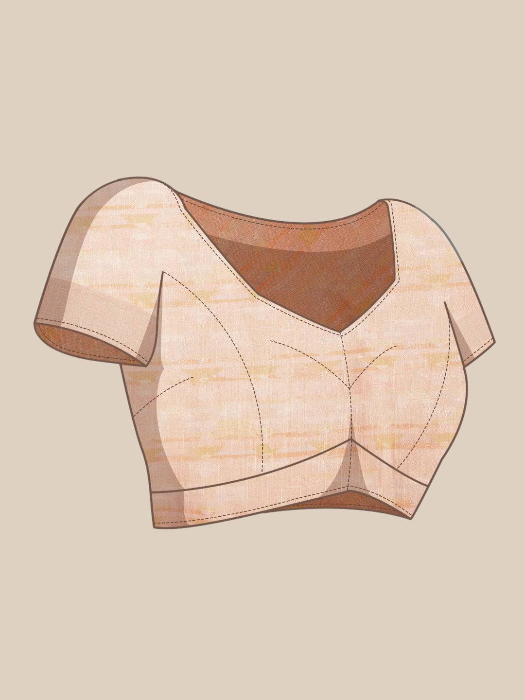 Soft Linen Digital Print Festive Wear Saree