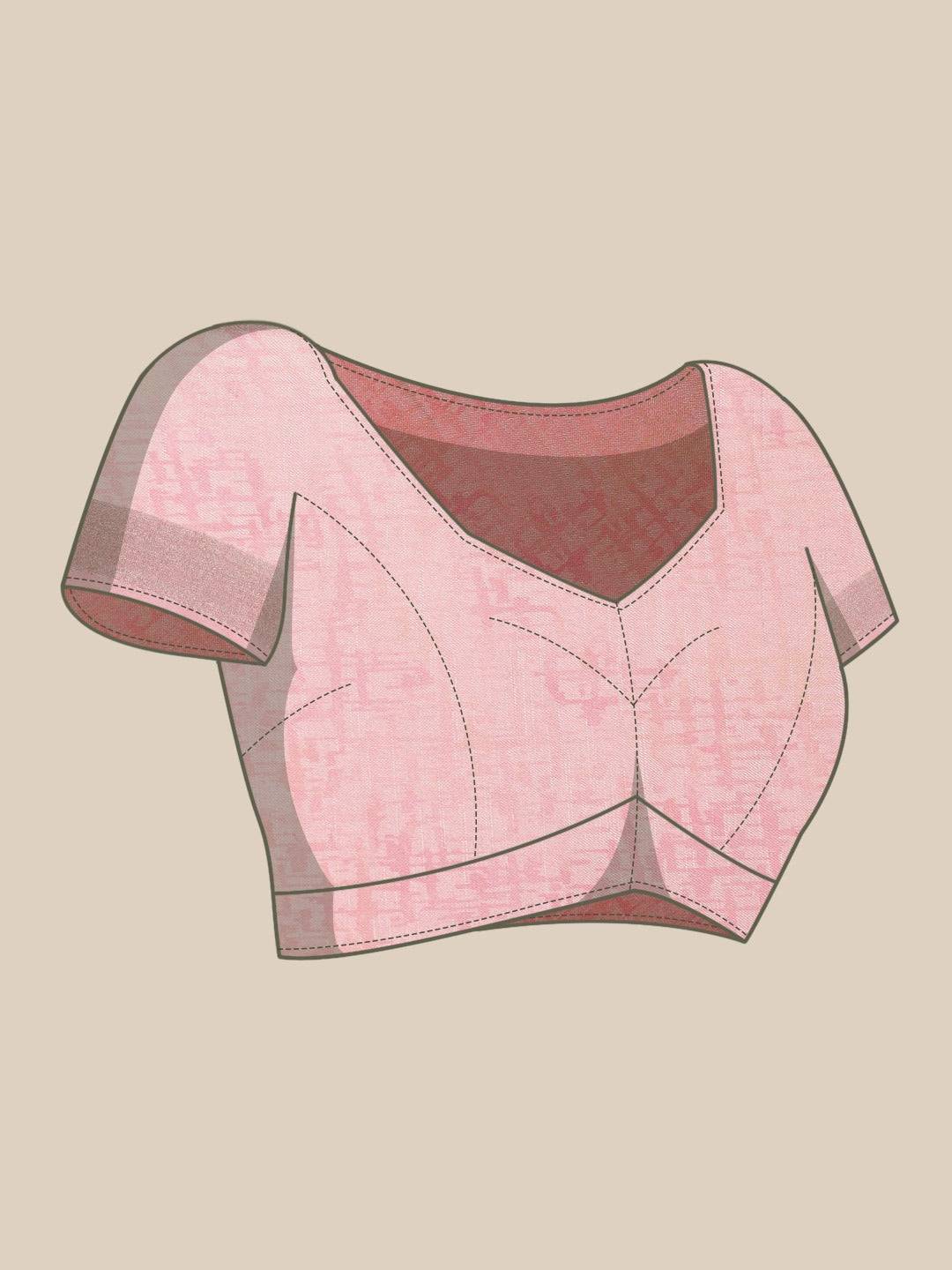 Soft Linen Digital Print Festive Wear Saree