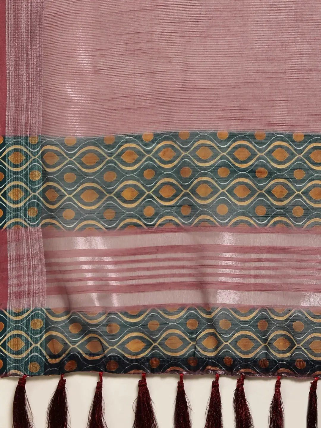 Soft Linen Digital Print Festive Wear Saree