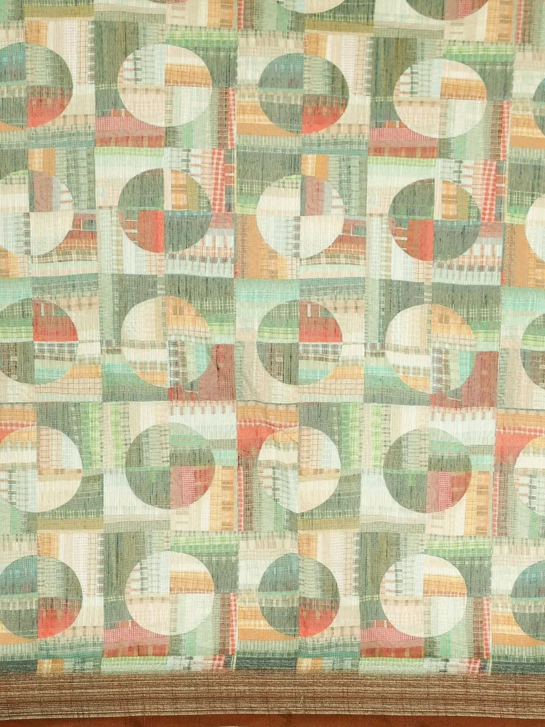 Soft Linen Digital Print Festive Wear Saree