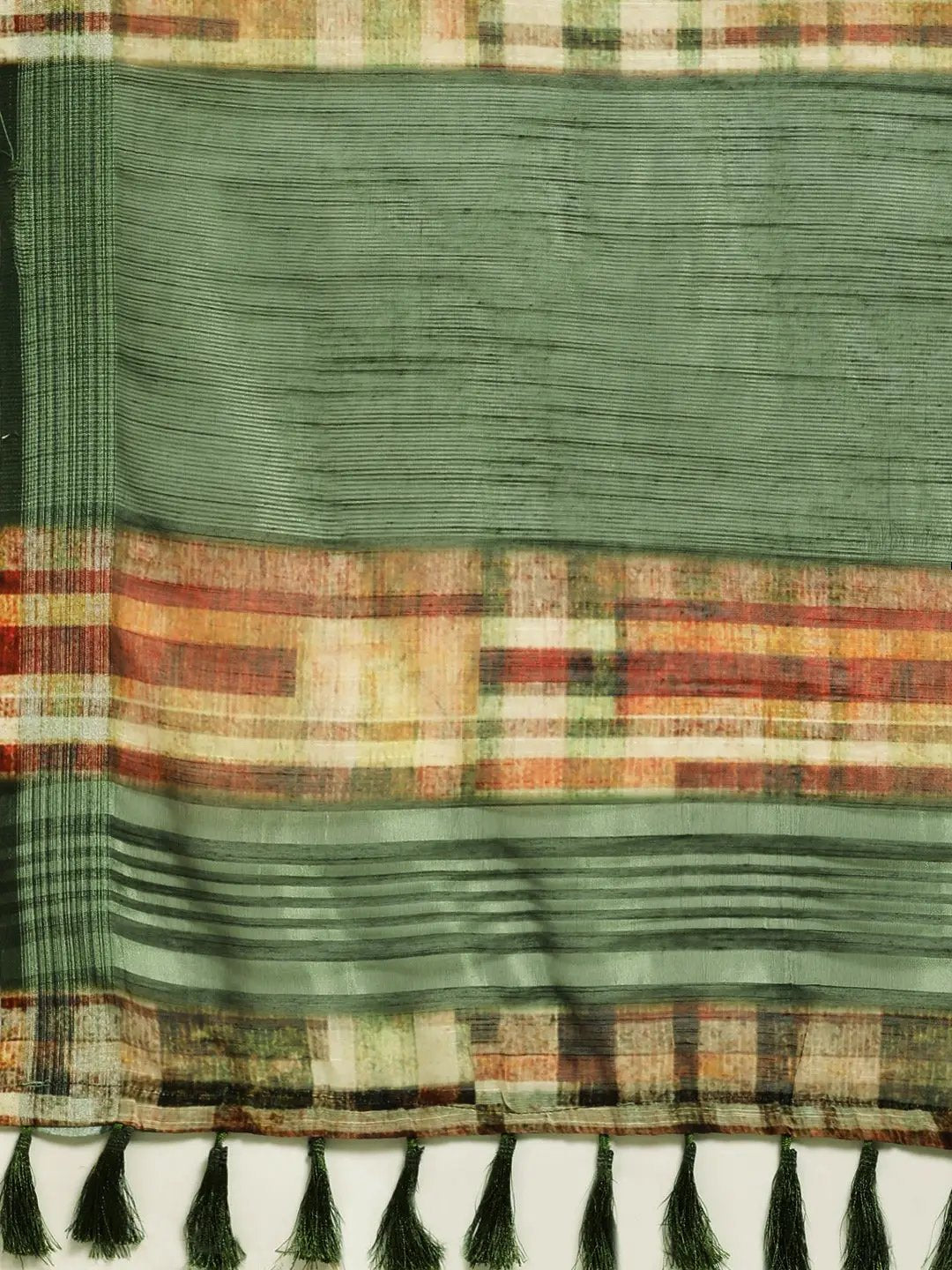 Soft Linen Digital Print Festive Wear Saree