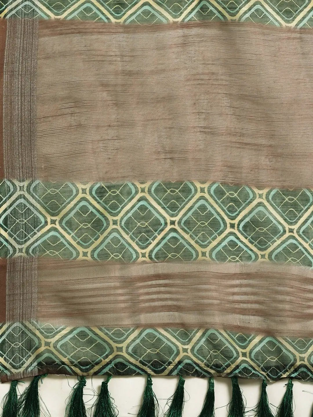 Exclusive Soft Linen Digital Print Festive Wear Saree