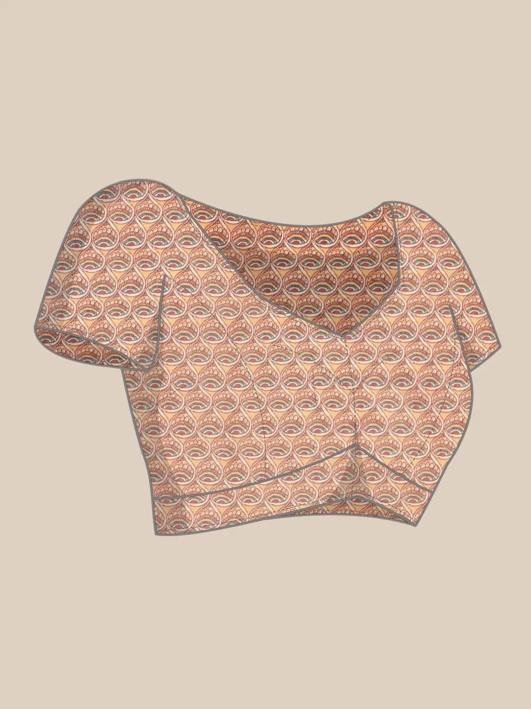 Soft Linen Kalamkari Digital Print Party Wear Saree