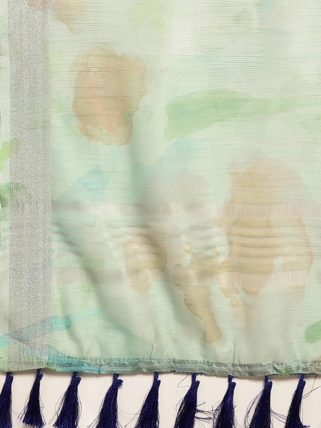 Digital Flower Print Desine Soft Linen Saree