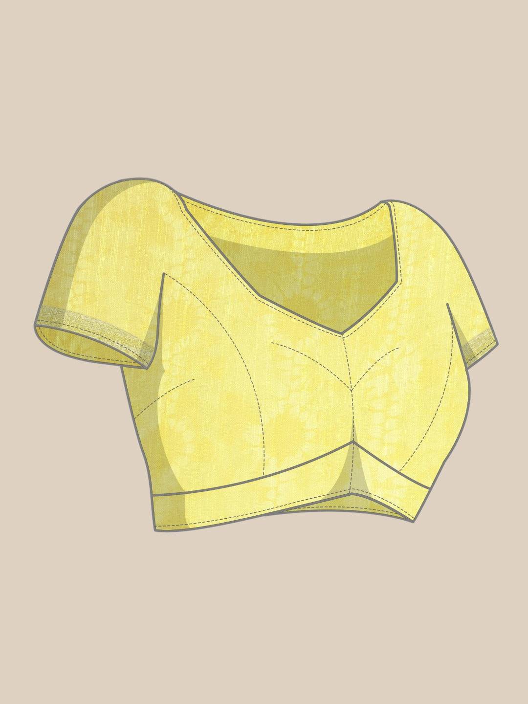 Digital Flower Print Desine Soft Linen Saree