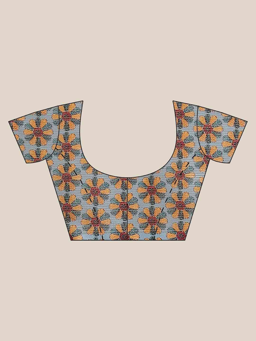 Buy At Vastranand Stylish Poly Chiffon Abstract Print Saree