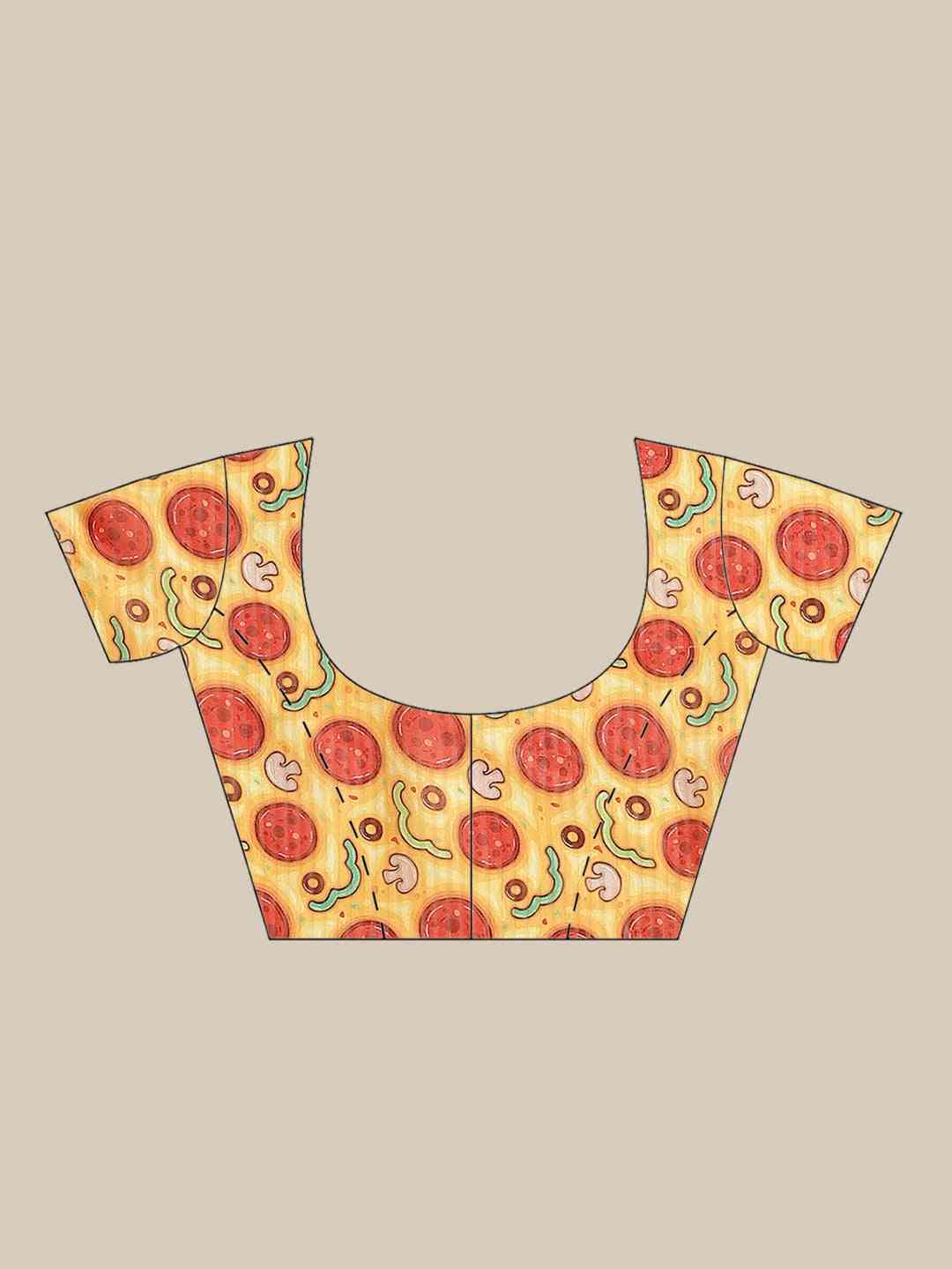 At Vastranand Stylish Poly Chiffon Geometric Print Saree