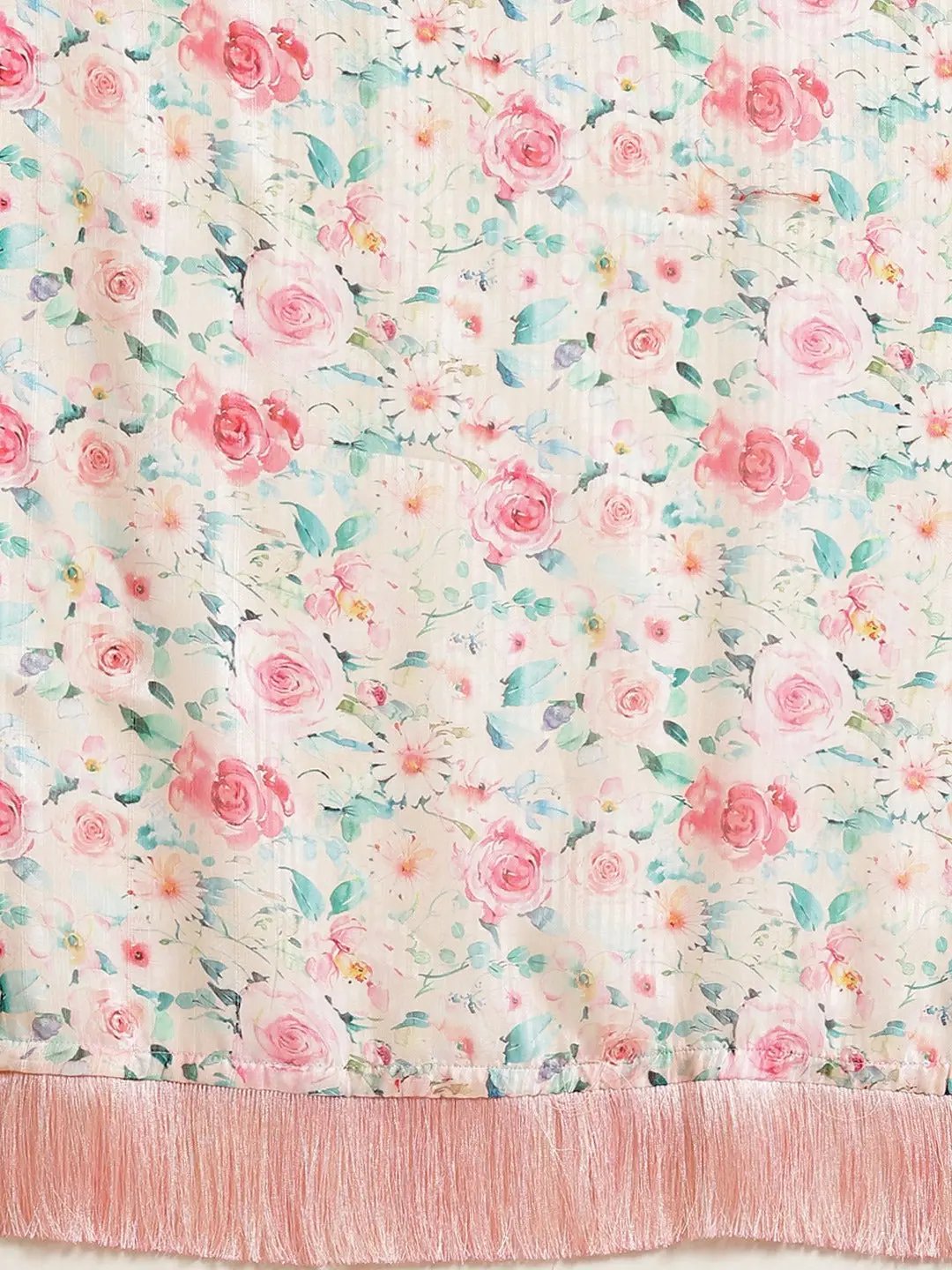 Vastranand Stylish Poly Chiffon Floral Digital Print Saree