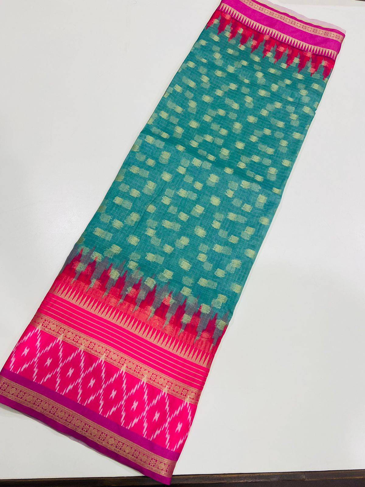Kota Doriya Ikkat Printed Saree