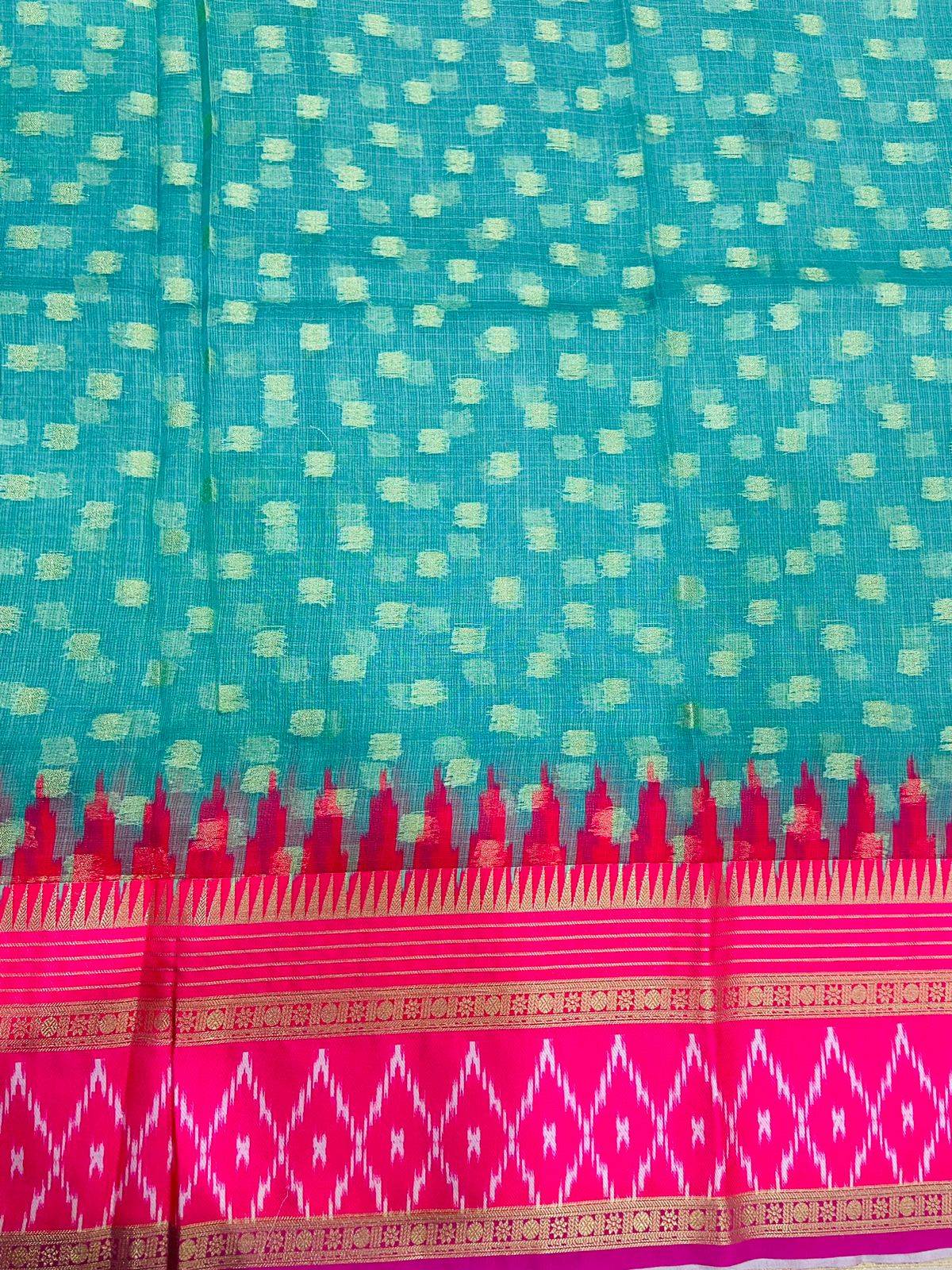Kota Doriya Ikkat Printed Saree
