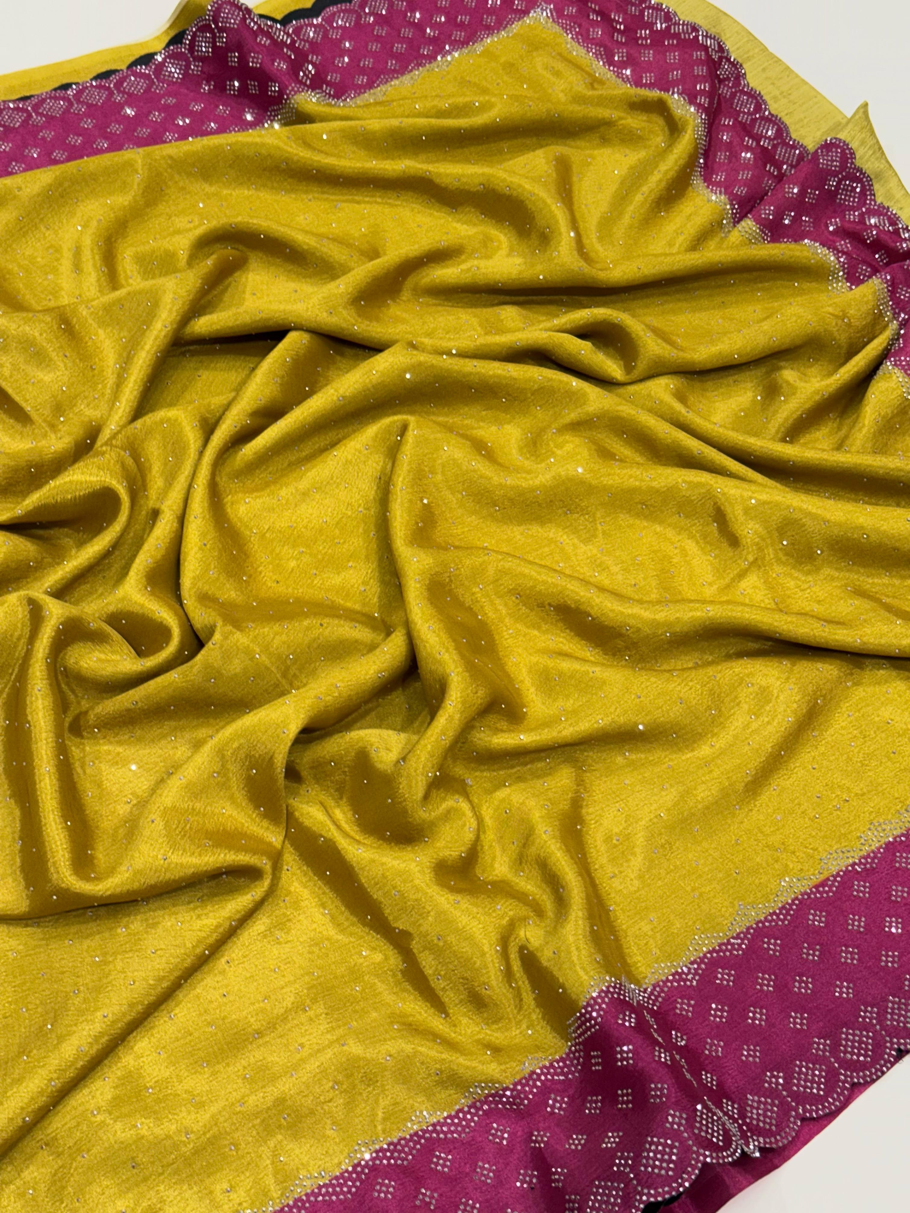 Vibrant Banarasi Kalamkari Printed Saree