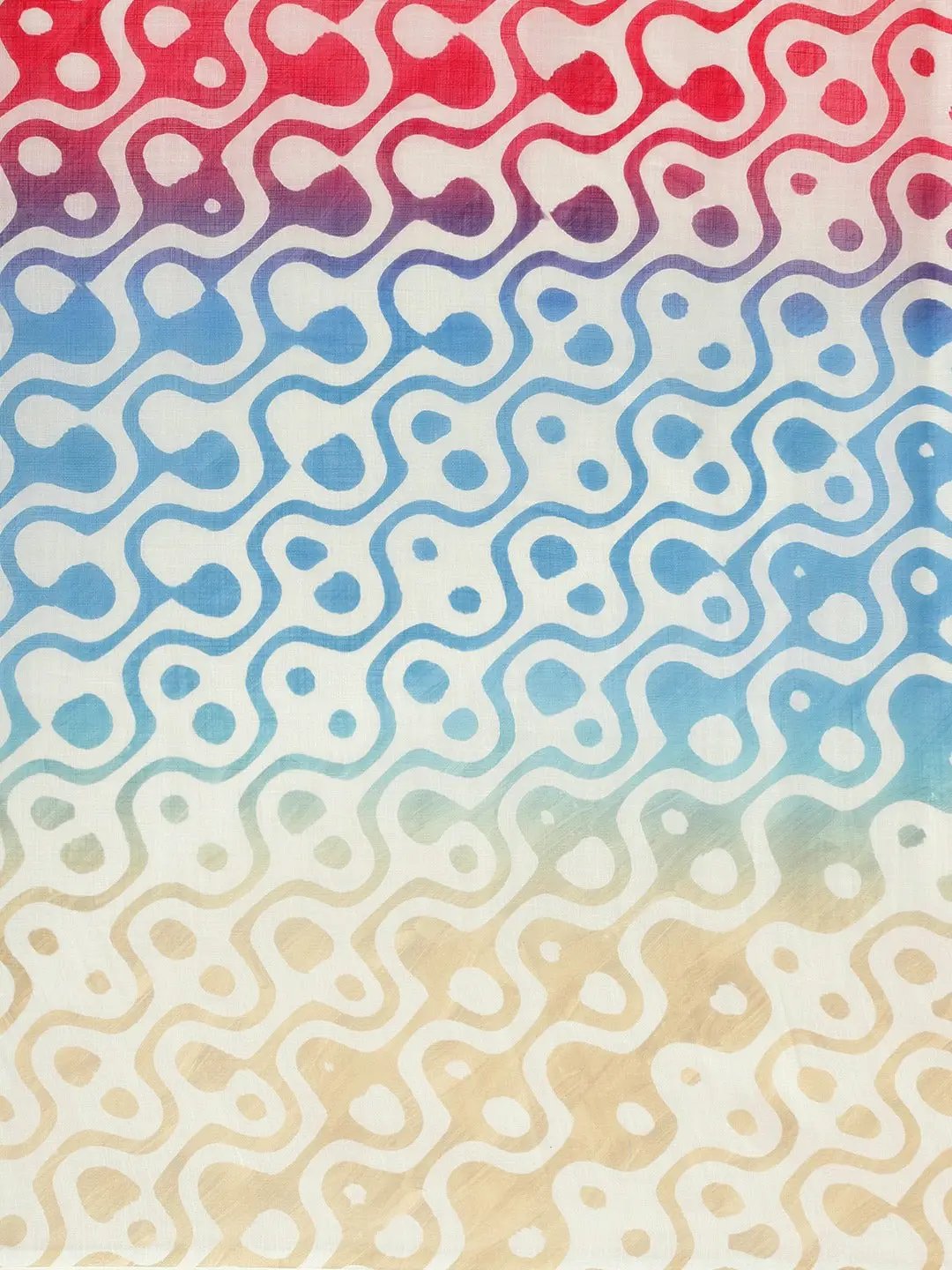 Beautiful Linen Saree With Floral Print