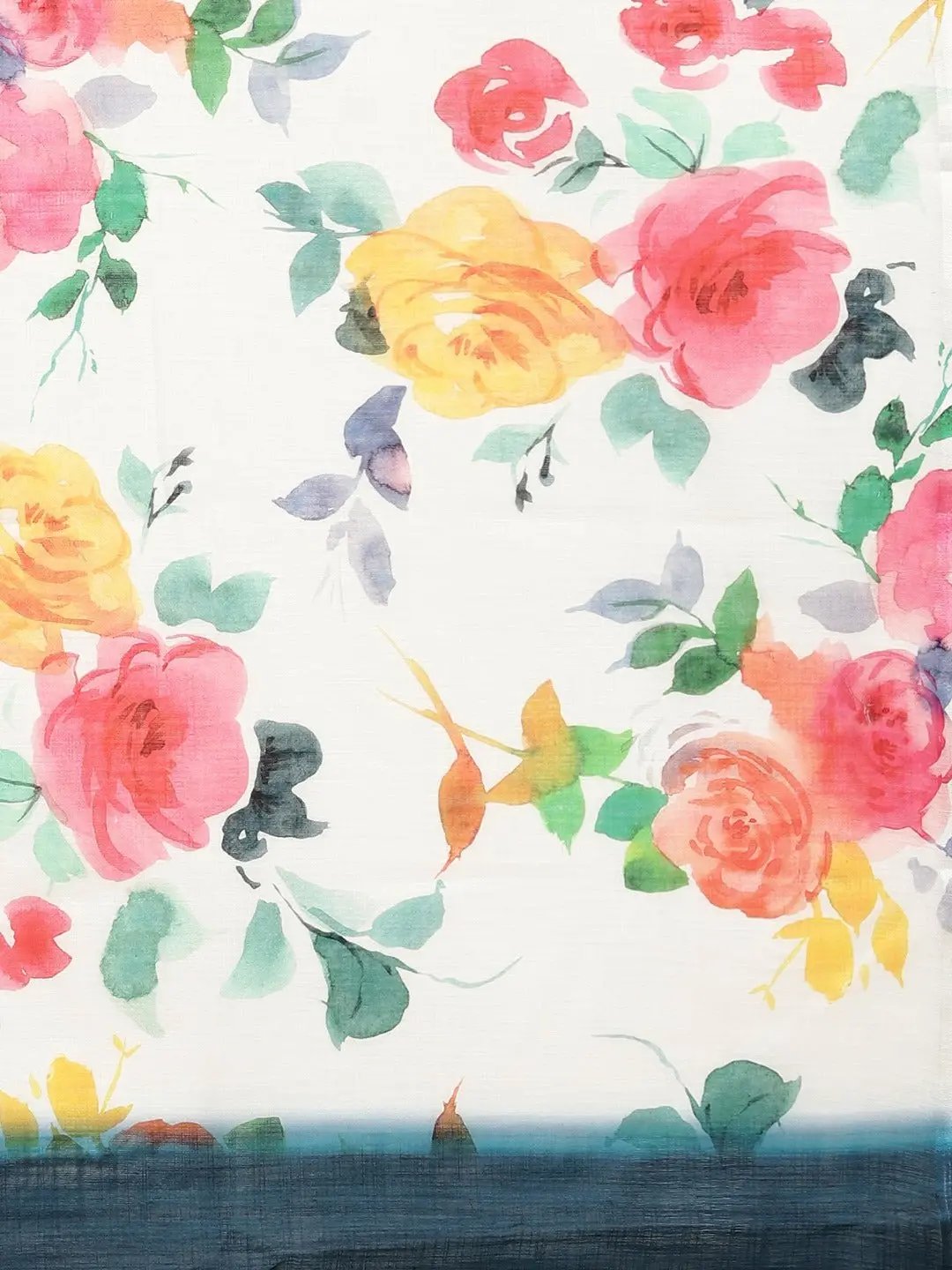 Beautiful Linen Floral Print Party Wear Saree Collection