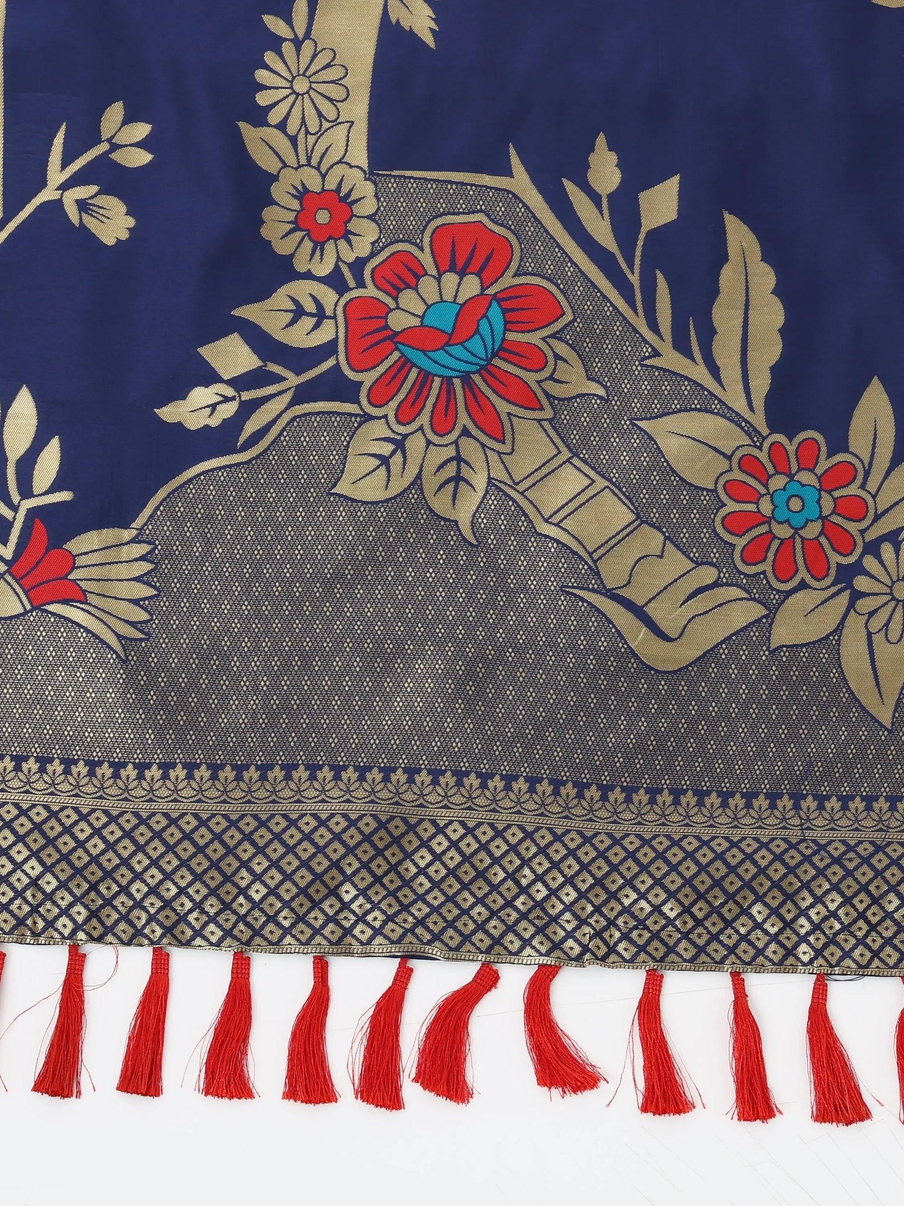 Banarasi Katan Silk Saree With Zari Butti