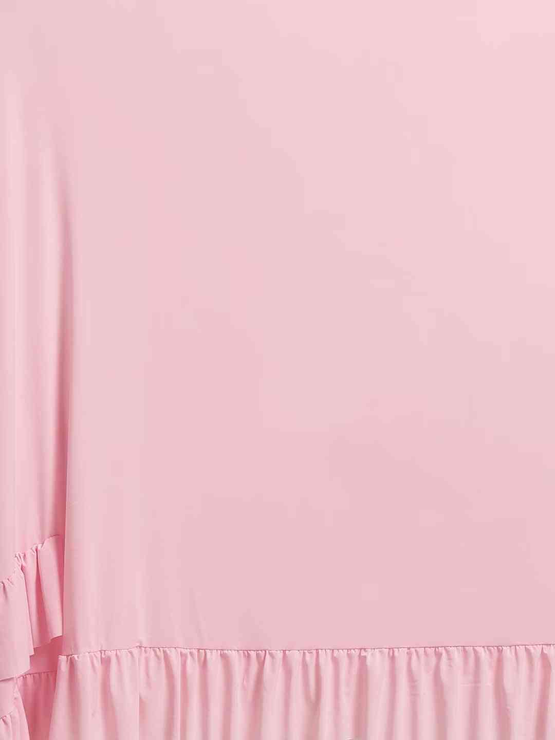 Stylish Pink Colour Solid Print Saree