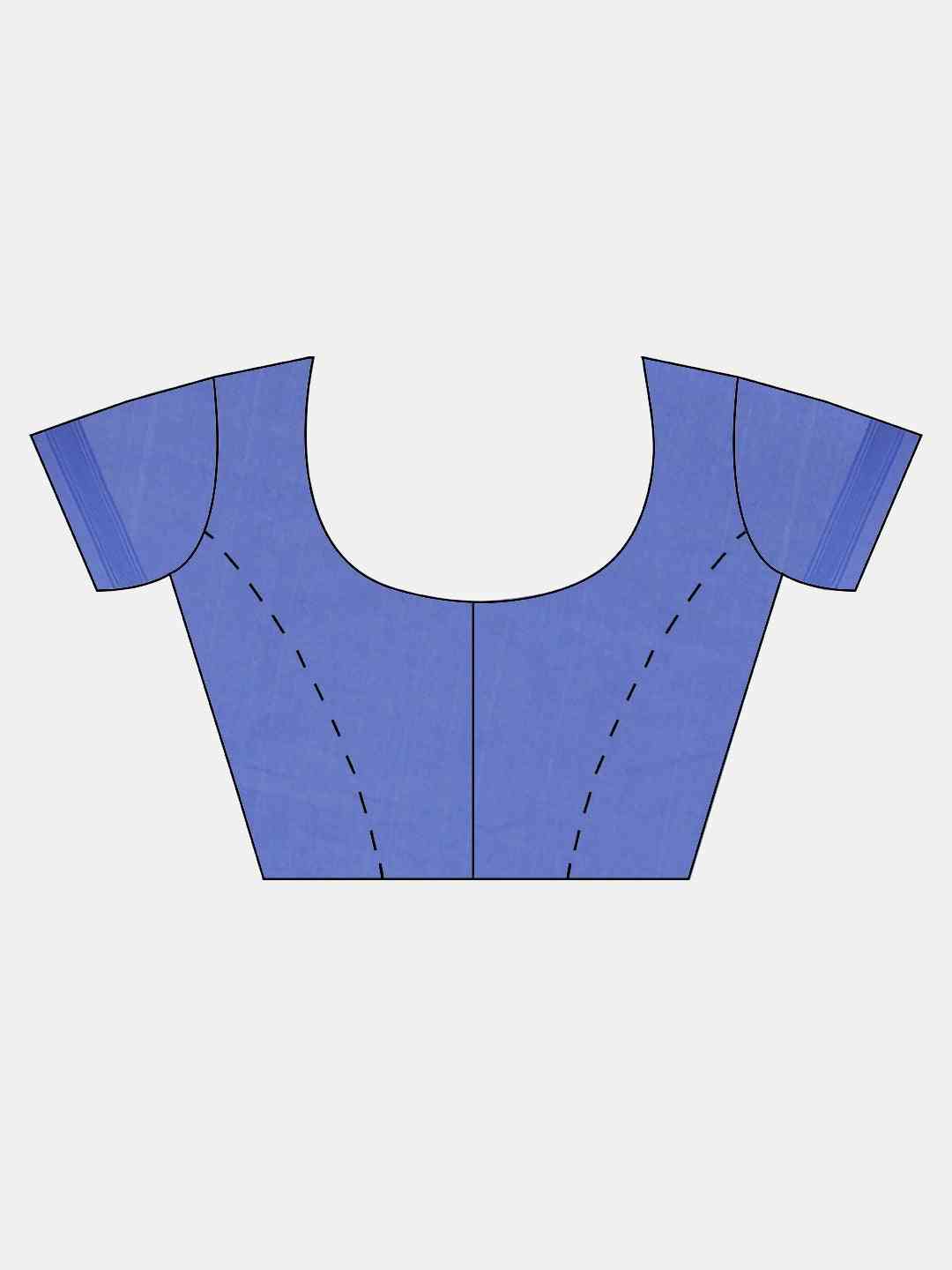 Jamdani Blue Colour Silk Cotton Saree