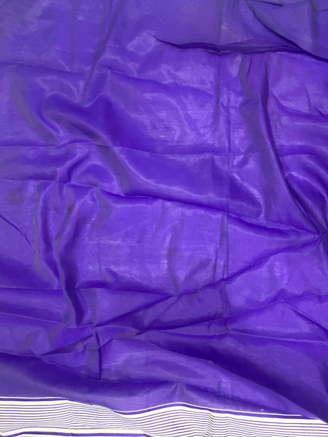 Royal Purple Dhakai Jamdani Cotton Silk Saree