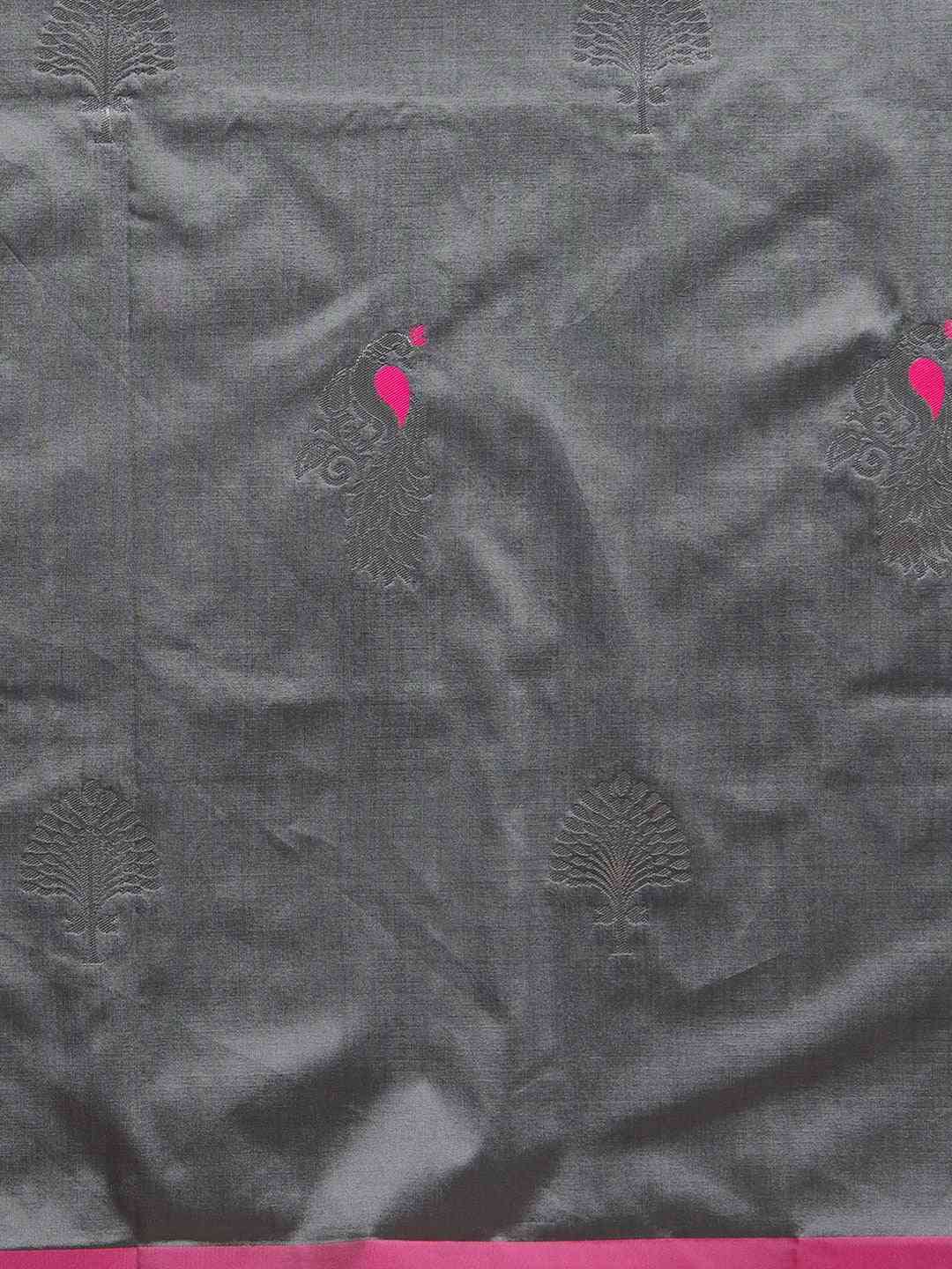 Stylish Kanjivaram Grey Colour Silk Saree