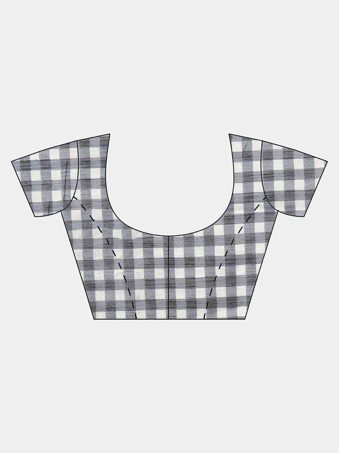 Trendy Black Colour Saree with Printed Border