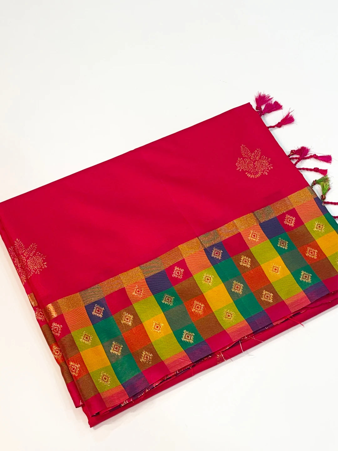 Pink Soft Silk Paalum Pazhamum Border Saree