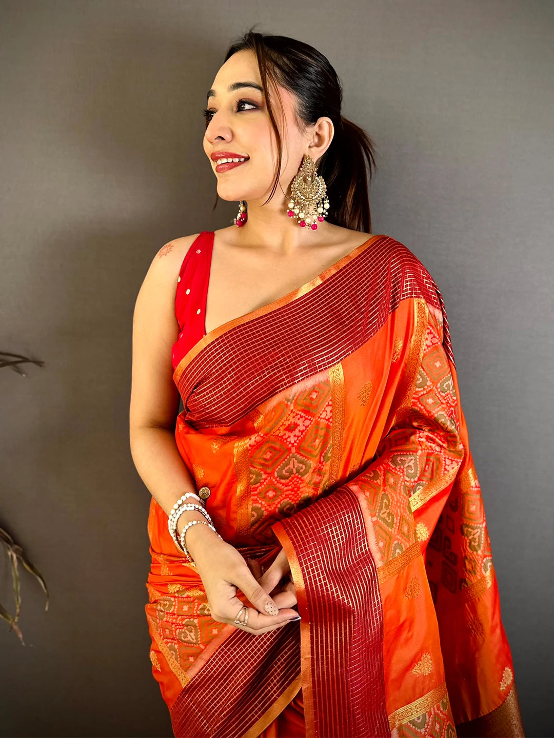 Radiant Soft Silk Ikkat Pochampally Saree
