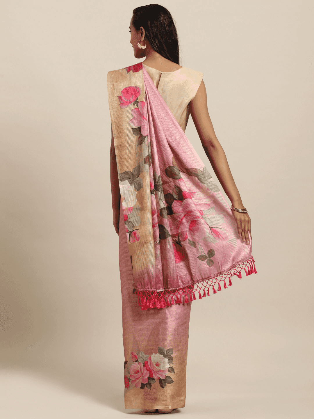 Stylish Muvel Colour Maheshwari Floral Printed Saree