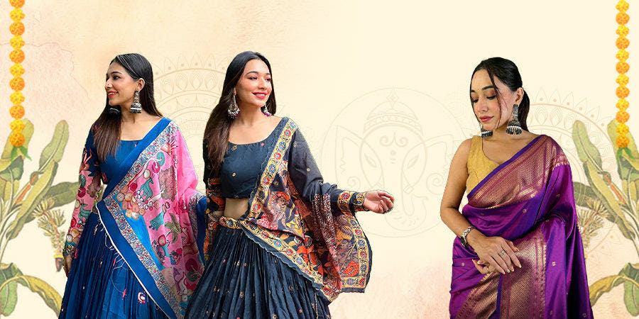Festive Ganesh Chaturthi attire
