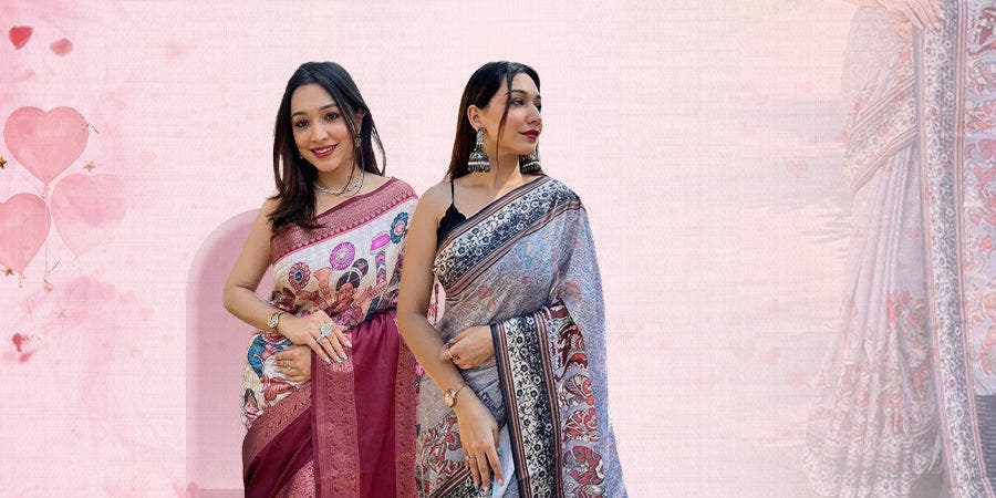 Celebration of love in elegant sarees