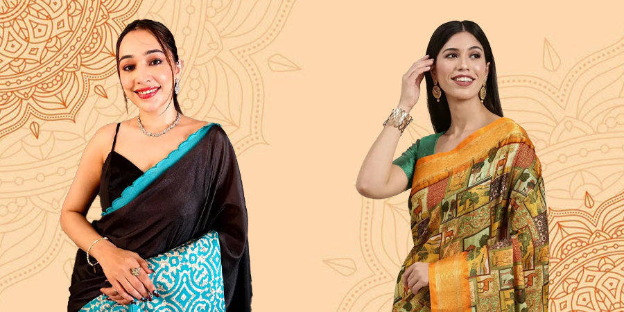 6 Hand Block Print Sarees: Ajrakh to Shibori Guide