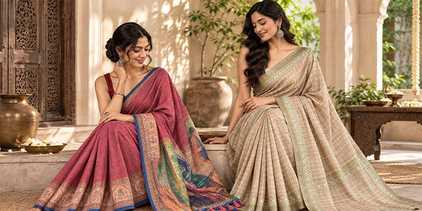 8 Baagh Print Sarees for Effortless Ethnic Elegance