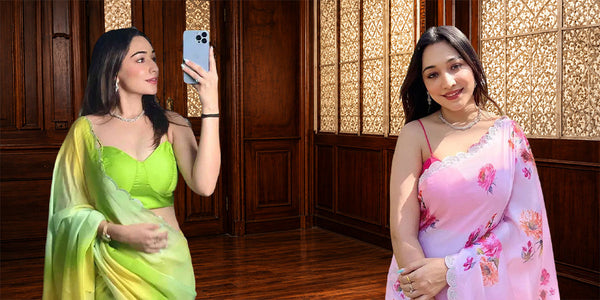 8 Satin Sarees for Sangeet & Cocktail Party Nights