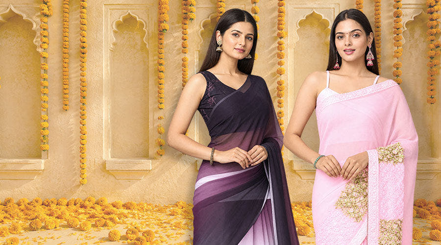 9 Dreamy Sarees for Your Pre-Wedding Photoshoot 2026