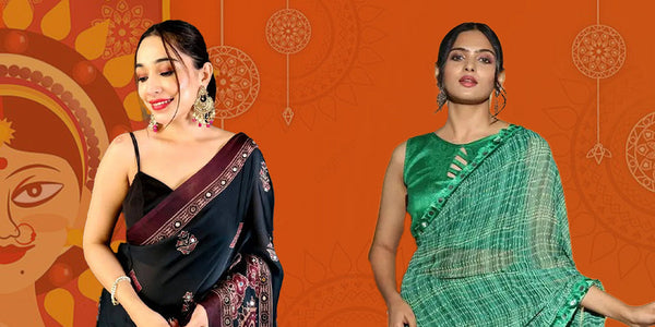 9 Mirror Work Sarees to Shine at Navratri Garba 2026