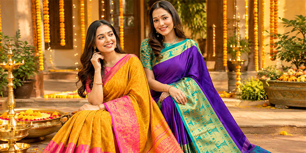 9 Sarees with Designer Blouses to Try This Festive Season