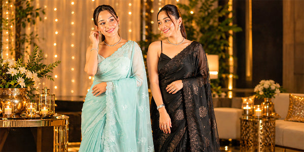 9 Sequin & Net Sarees to Shine at Every Party 2026