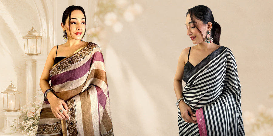 9 Striped Sarees to Refresh Your Wardrobe in 2026